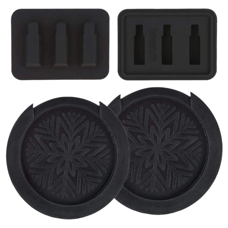 

4Pack Guitar String Muter and Sound Hole Cover Set Fit for 38/39 40/41 Inch Acoustic Guitar Feedback Buster Prevention