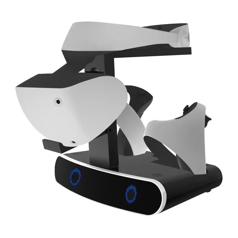 

Зарядная док-станция для ps VR2 VR гарнитуры, Зарядная база для PlayStationVR2 со стандартным индикатором, подставка для гарнитуры, контроллер, зарядная станция