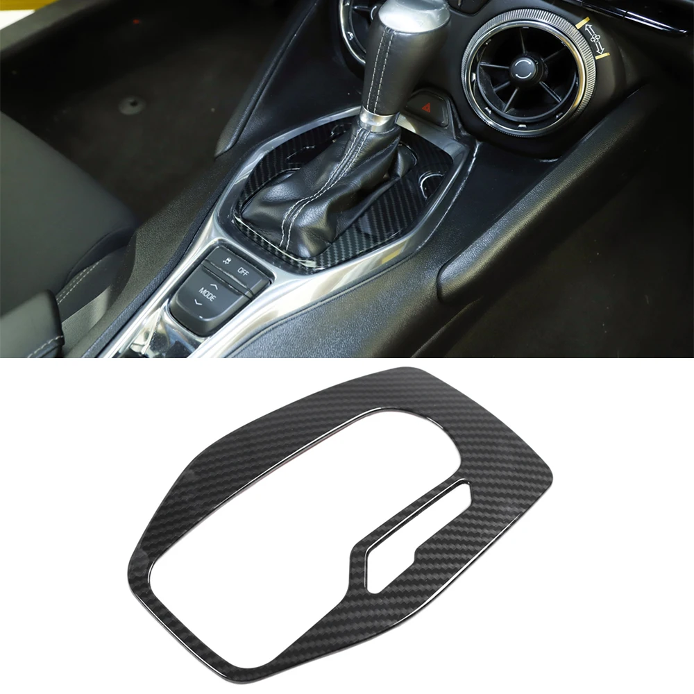 

Декоративная наклейка на панель переключения передач для Chevrolet Camaro 2017, 2018, 2019, 2020, 2021, аксессуары для интерьера автомобиля из АБС-углеродного ...