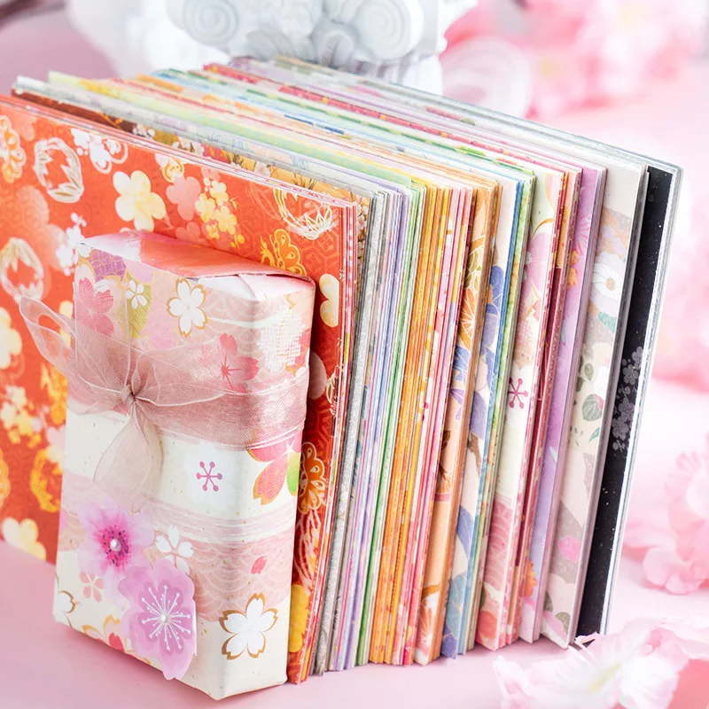 

10sets/lot Memo Pads Material Paper Spring Blossoms Junk Journal Paper diary Scrapbooking Cards Background Decoration Paper