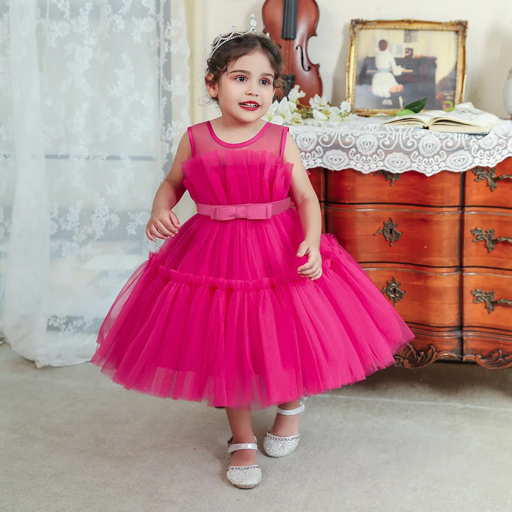 

CLS-118 3M 6M 12M 24M 3T 4T 5T 6T 7T 8T 9T 10T Infant Baby Children Vestidos Toddler Girl Summer Clothes Party Princess Dress