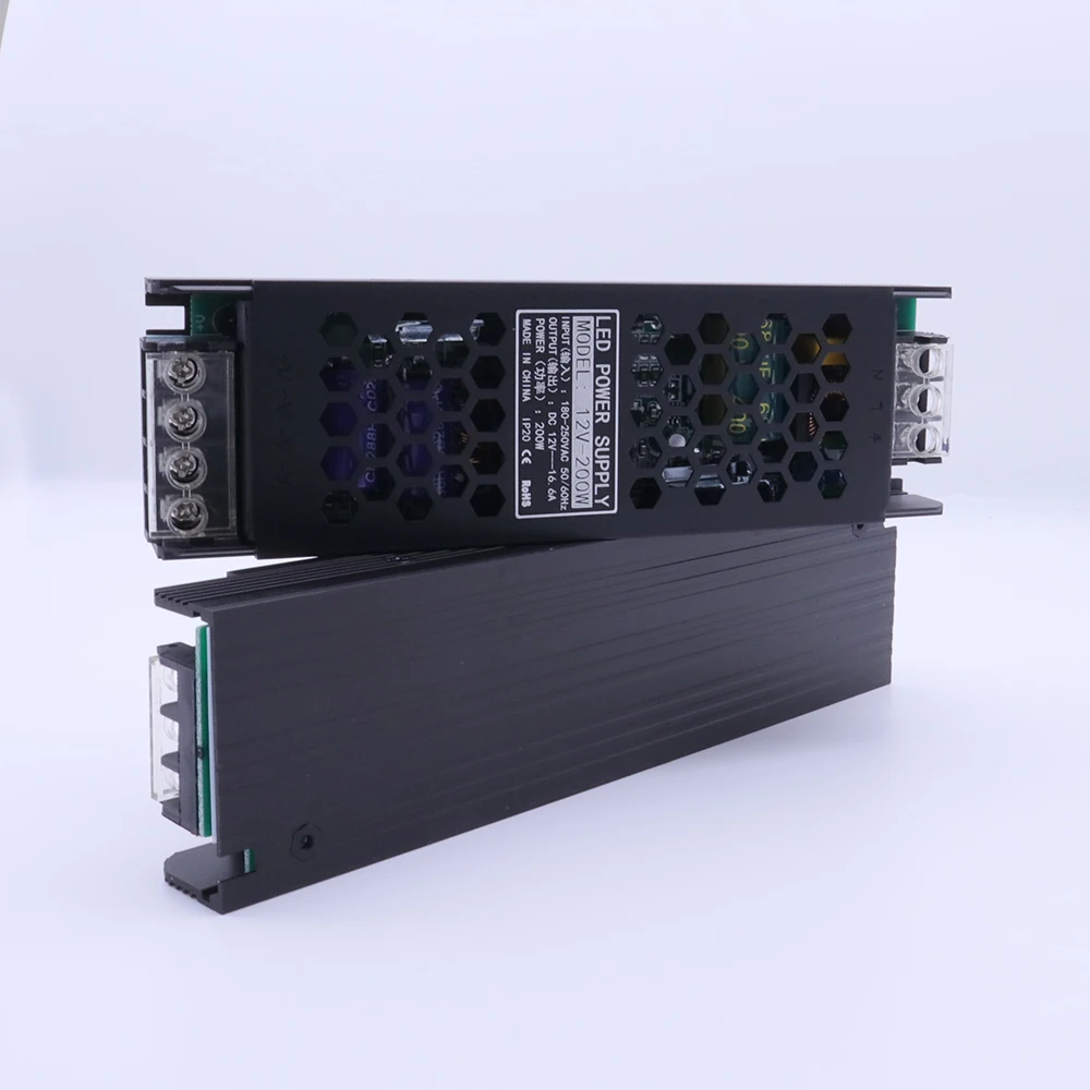 

AC220V To DC 12V 24V Power Supply 60W 100W 200W 300W 400W Ultra Thin LED Transformer For Led Light Strip