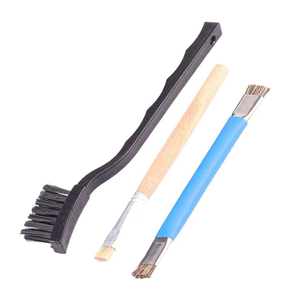 

3pcs/set Double Head Anti-static Brush PCB Mainboard Rework ESD Cleaning Brush For Mobile Phone Repair Soldering Clean Up Dust
