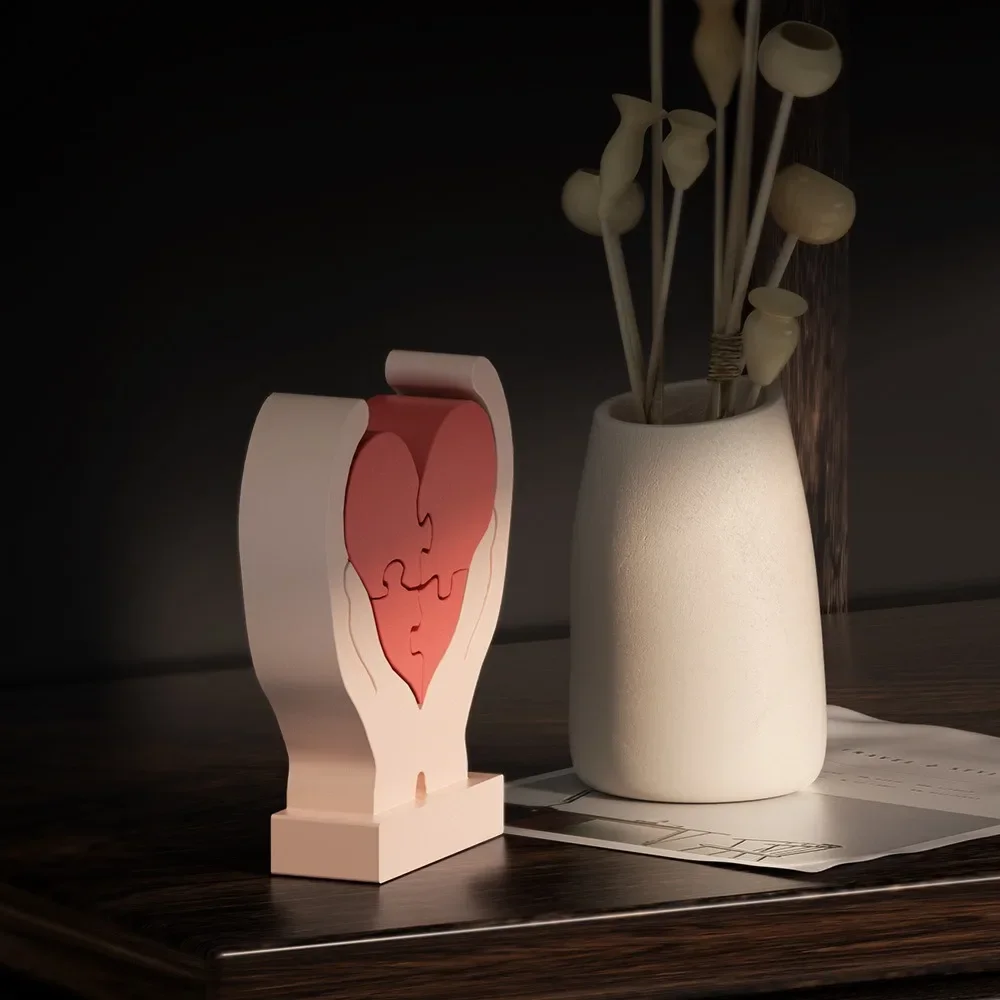 Силиконовая форма-пазл сделай сам в виде сердца