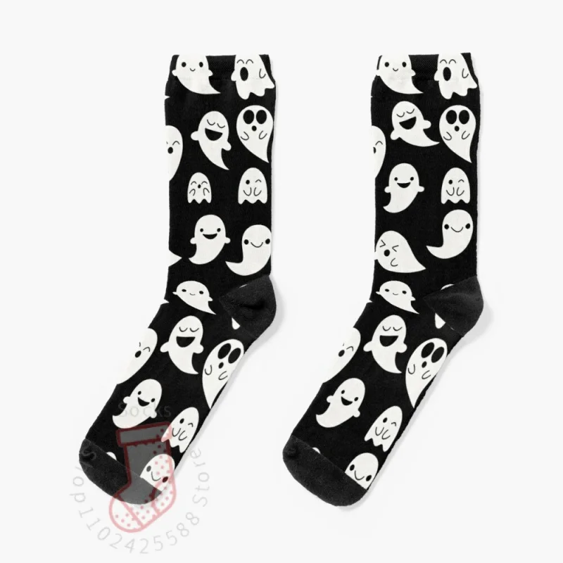 Cute Kawaii Ghost pattern Socks Custom Socks Happy Socks