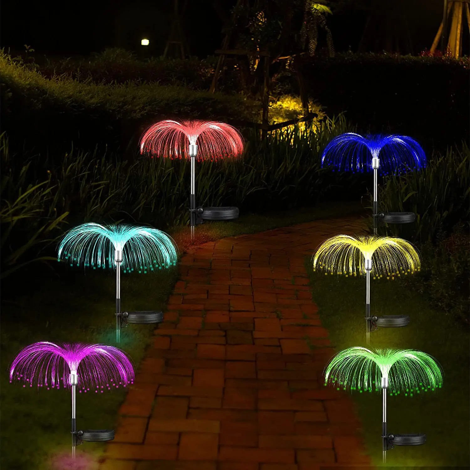 LED Outdoor Solar Lights Waterproof Fairy Garland Lights Christmas Solar Lamp Solar Lighting for Garden Solar Jellyfish Lights