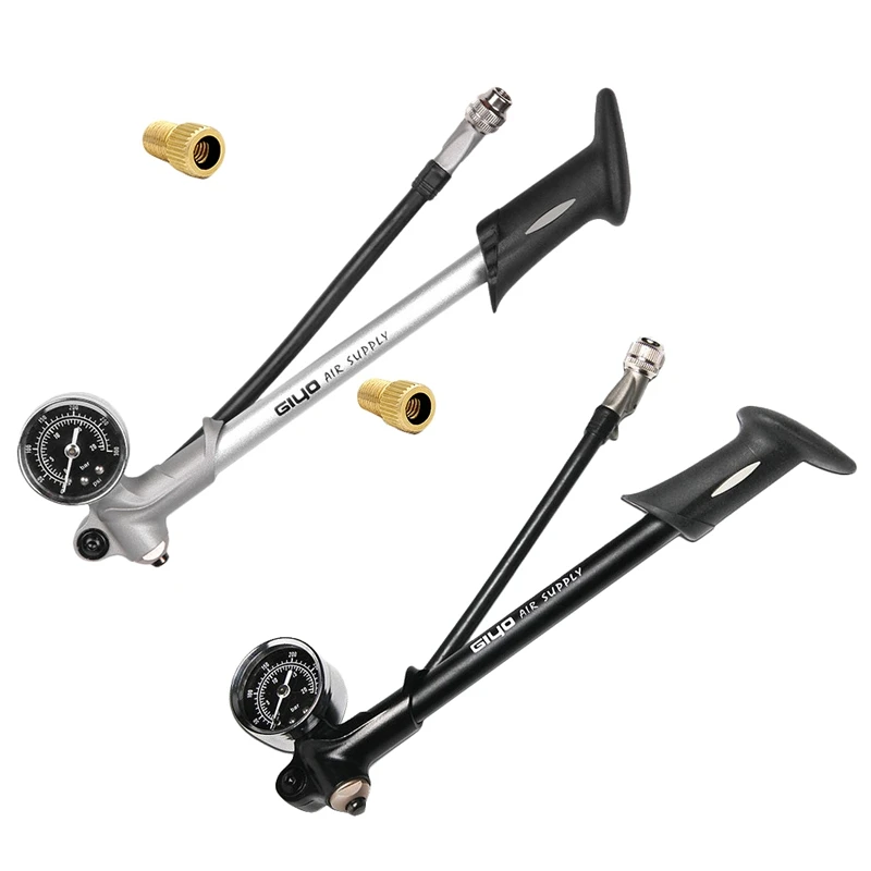 

Насос воздушный GIYO 300 PSI для велосипеда, вилка, амортизатор Psi/бар, подходит для Schrader с клапаном Presta