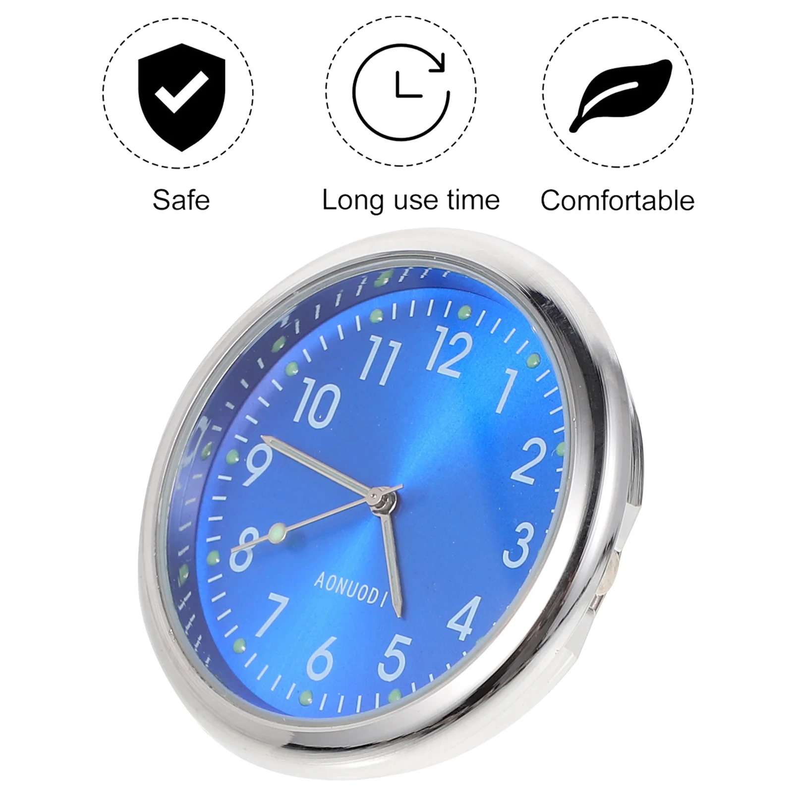 

Small Digital Watch Car Clock Quartz Dashboard Vent Clocks Simple Adhesive Luminous