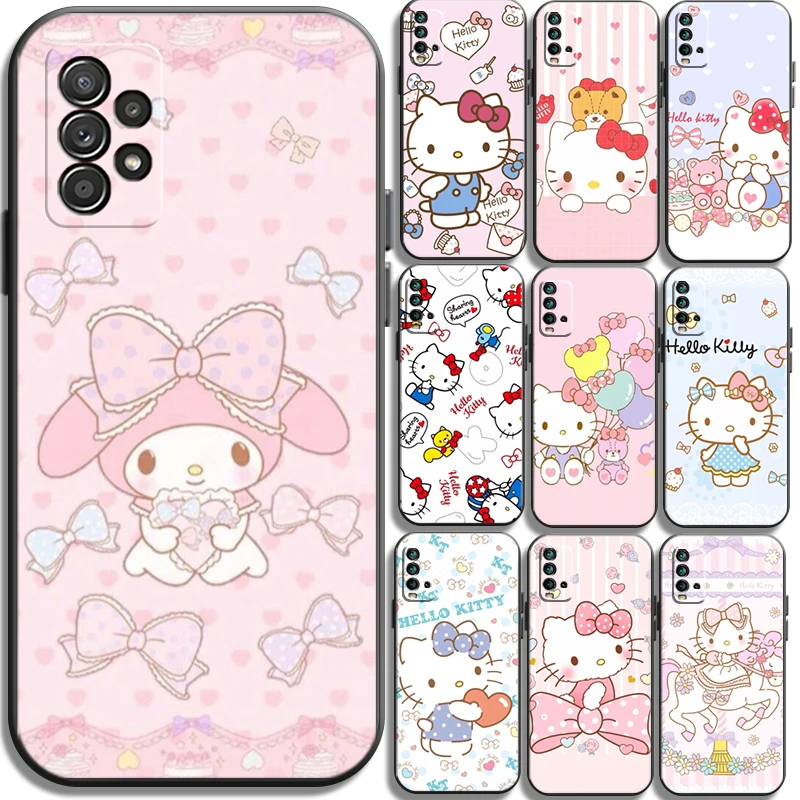 

Hello Kitty Cute Cat Phone Cases For Xiaomi POCO X3 GT Pro M3 POCO M3 Pro X3 NFC X3 Mi 11 Mi 11 Lite Back Cover Funda Coque