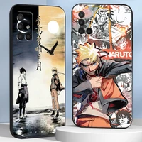 naruto japan anime phone cases for samsung a51 a52 a71 a72 4g 5g carcasa tpu back cover coque shell protective smartphone