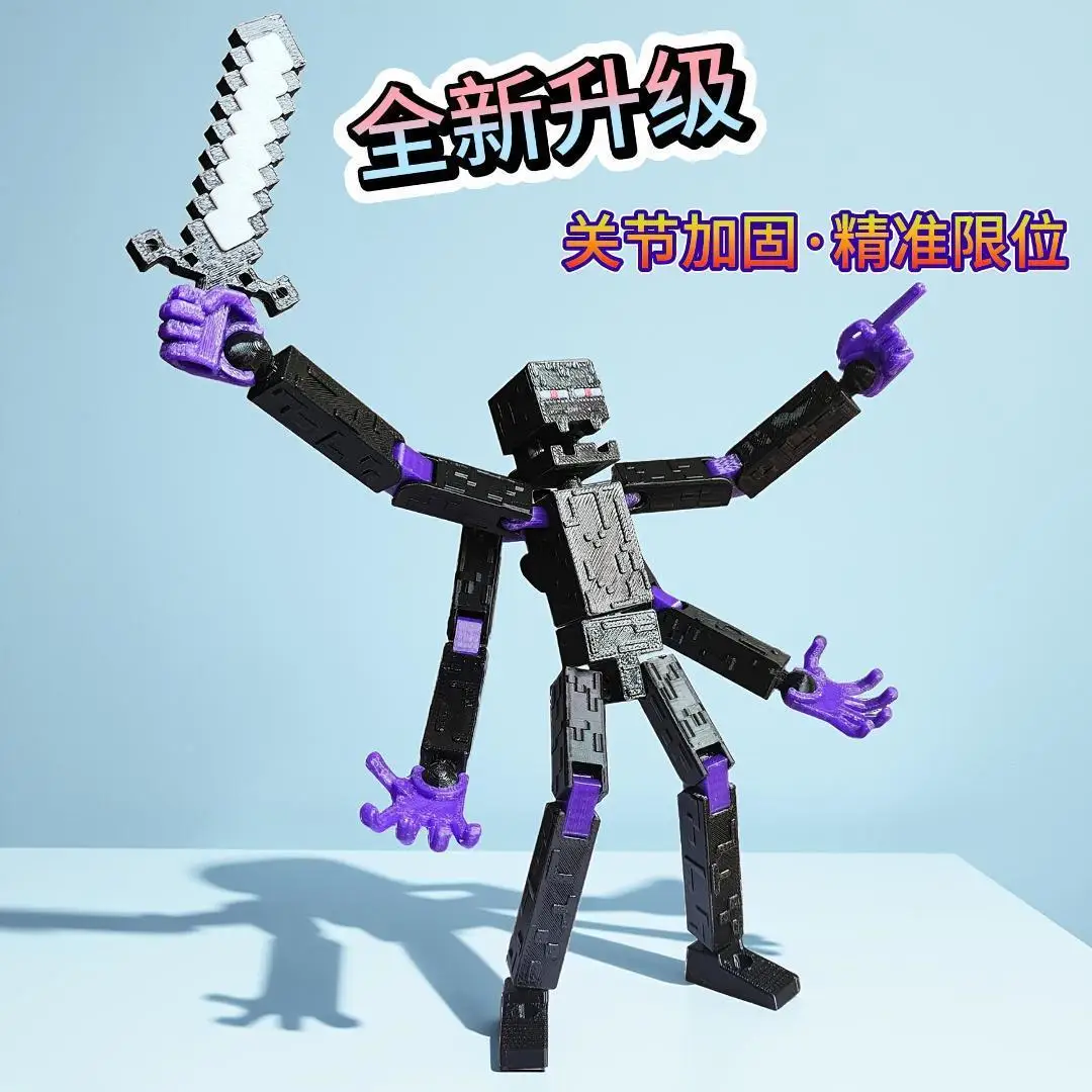 Фото Оригинальная подвижная фигурка MC Mutant Enderman, настольное украшение, игровая периферийная игрушка, подарок №2