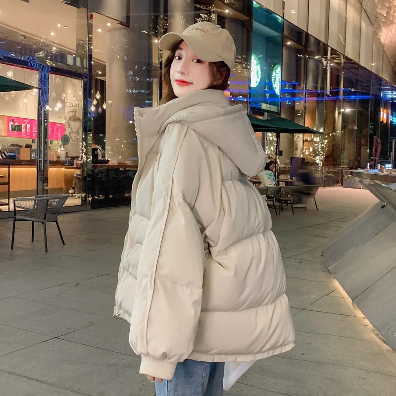 

KMETRAM Winter Cotton-padded Jacket Women Clothing Parkas Hooded Korean Fashion Bread Coats Thick Warm Female Cotton Jacket Lq