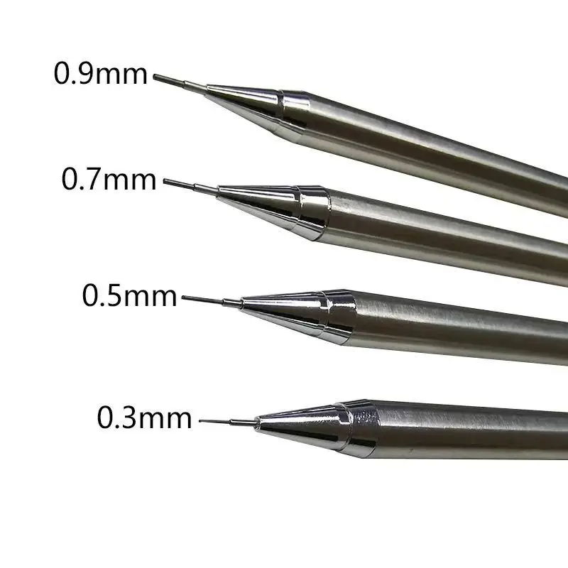 

Набор металлических механических карандашей 0,3/0,5/0,7/0,9 мм, 8 шт.