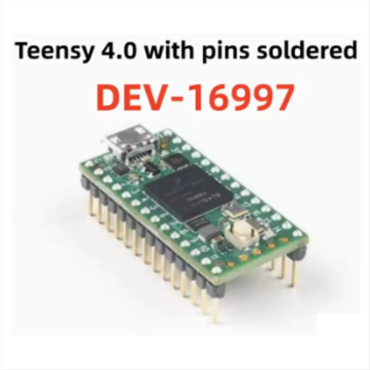 Фото ЛУЧШИЙ ВЫБОР) 1 шт. Плата для разработки DEV-16997 Teensy 4.0 с разъемами IMXRT1062 600 МГц, паянные контакты №3