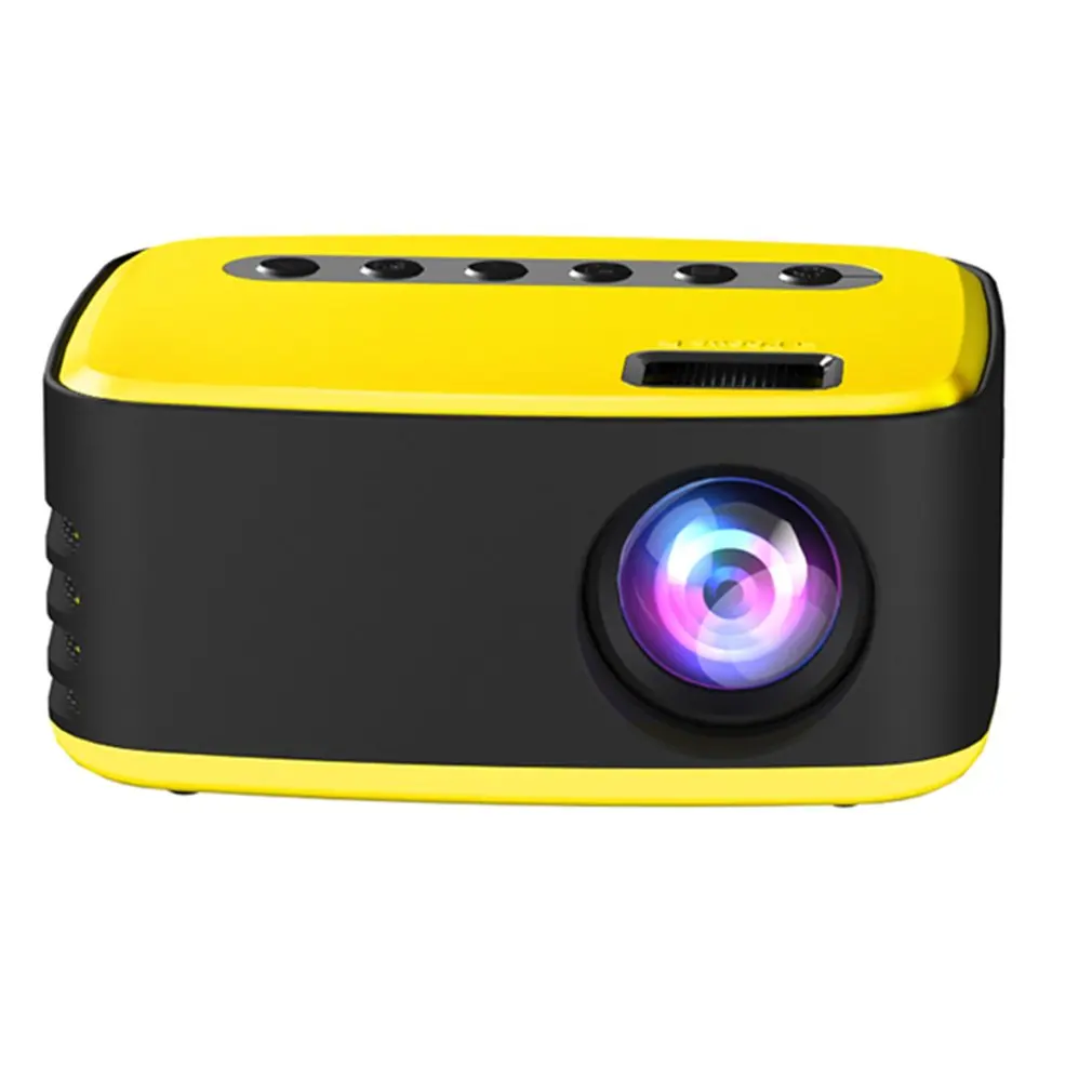 

T20 Mini Portable Projector Portable 1080P USB HD LED Home Media Video Player Cinema Projectors 320x240 Pixels Supports