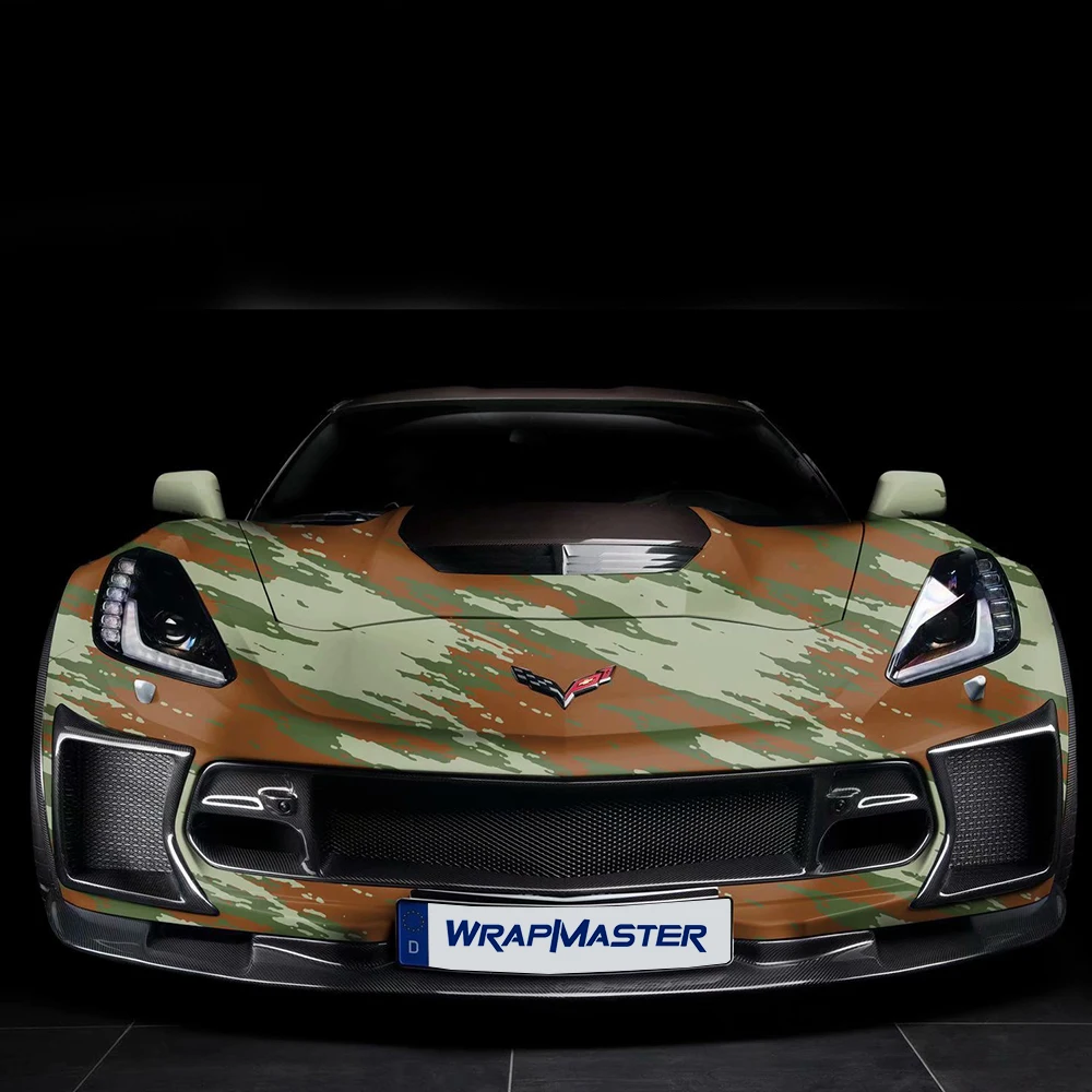 

WRAPMASTER 1.52*30meter camouflage automotive vinyl wrap sheet interior film for car body wrap