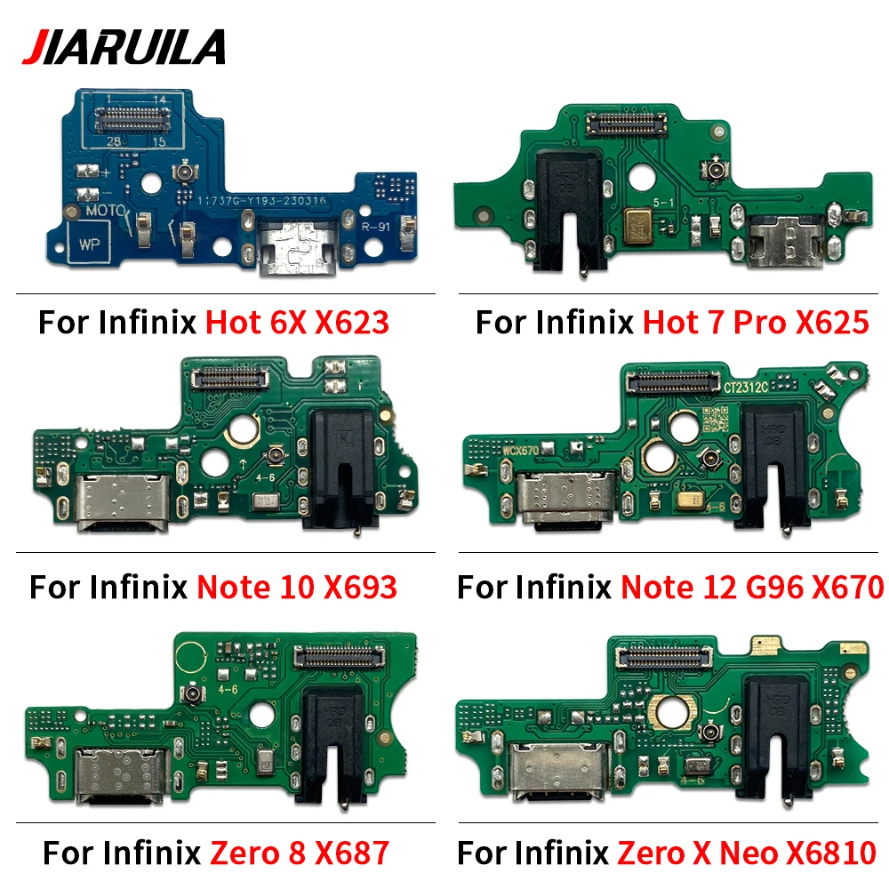 USB-порт для зарядного устройства Infinix Hot 6X 7 Pro 11 12 20S Note 10 30 Smart 6 HD Zero 8 X Neo X6810 X687 X612 X6511