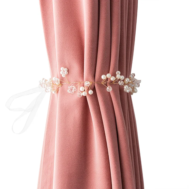 

New Curtain for Living Dining Room Bedroom Simple and Modern Nordic Mink Velvet Curtain Ins Shading High-end Home Pure Color