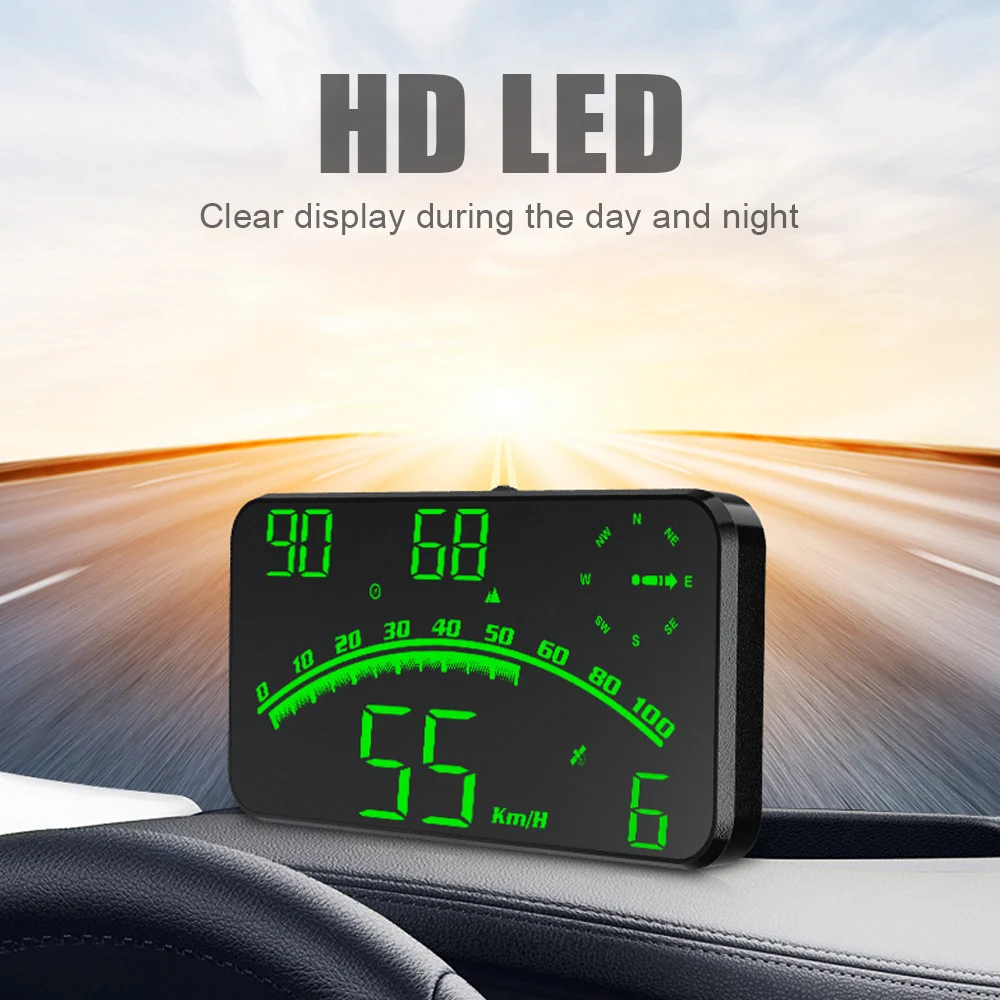 Odometer Gps Alarm On Board Computer Windscreen Projector Auto Accessories