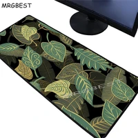 mrgbest autumn leaves gaming keyboard mouse pad large locking edge pads gamer pc laptop desk mat 90x4080x30mm for lol csgo xxl