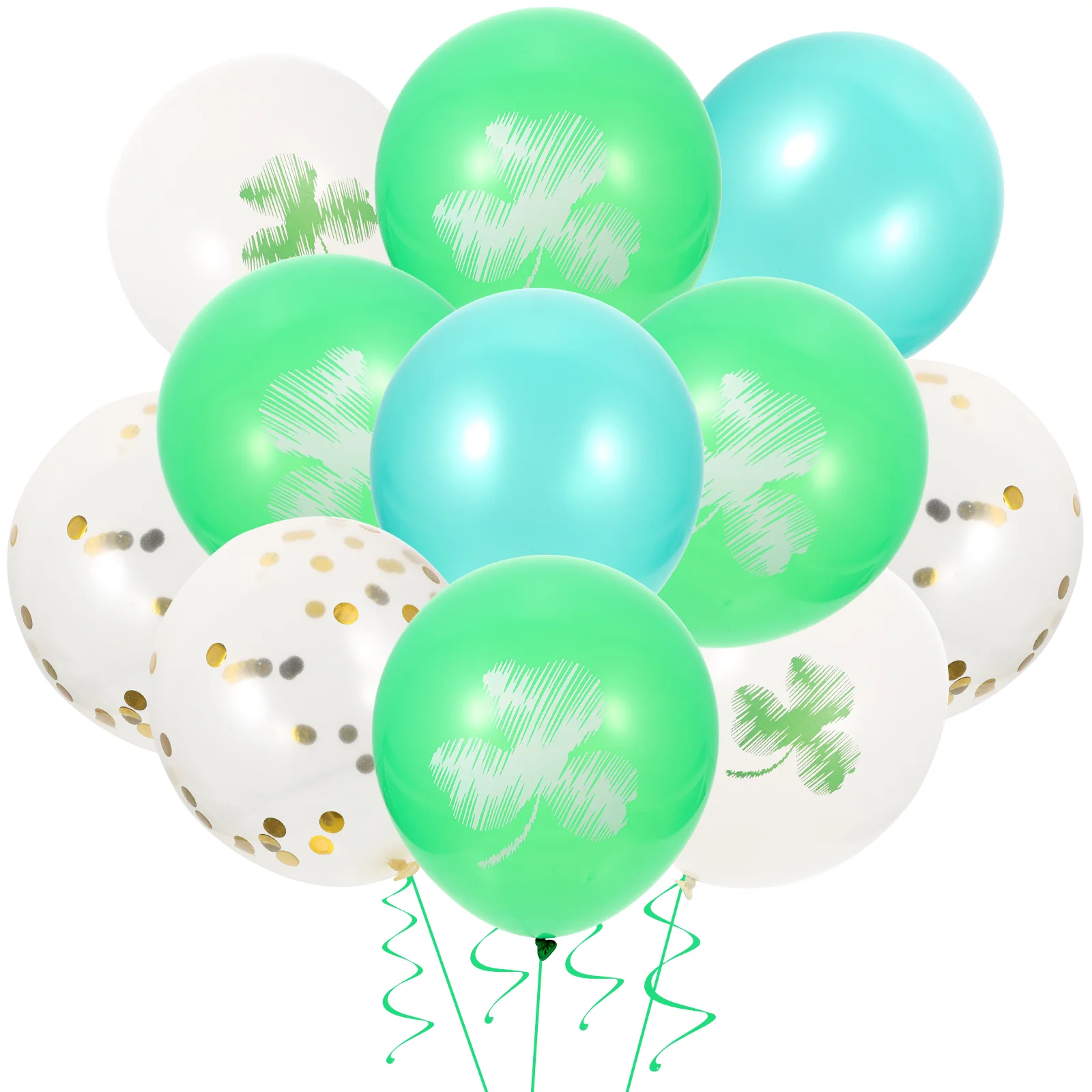 

60pcs Patricks Day Balloons Decorative Balloons Party Layout Props Party Decor
