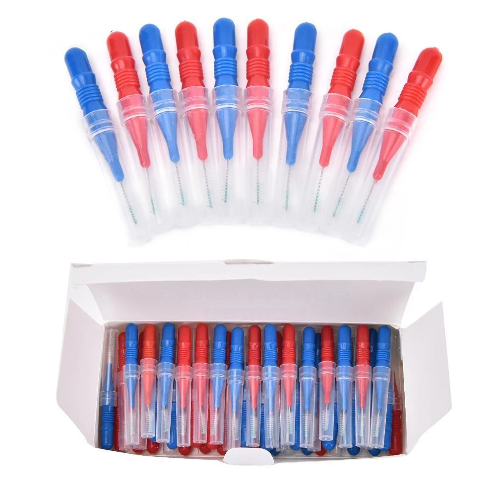 

50pcs/lot Hygiene Dental Soft Floss Sticks Toothpick Teeth Cleaning Tooth Flossing Head Plastic Interdental Brush Tooth Brush