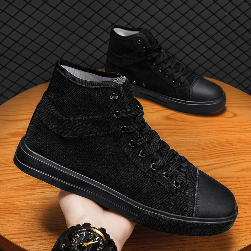 Sneakers Men Canvas Shoes Classic High Style Spring Autumn Man's Sneakers Lightweight Casual Flat Fashion Shoes Male Summer 2022