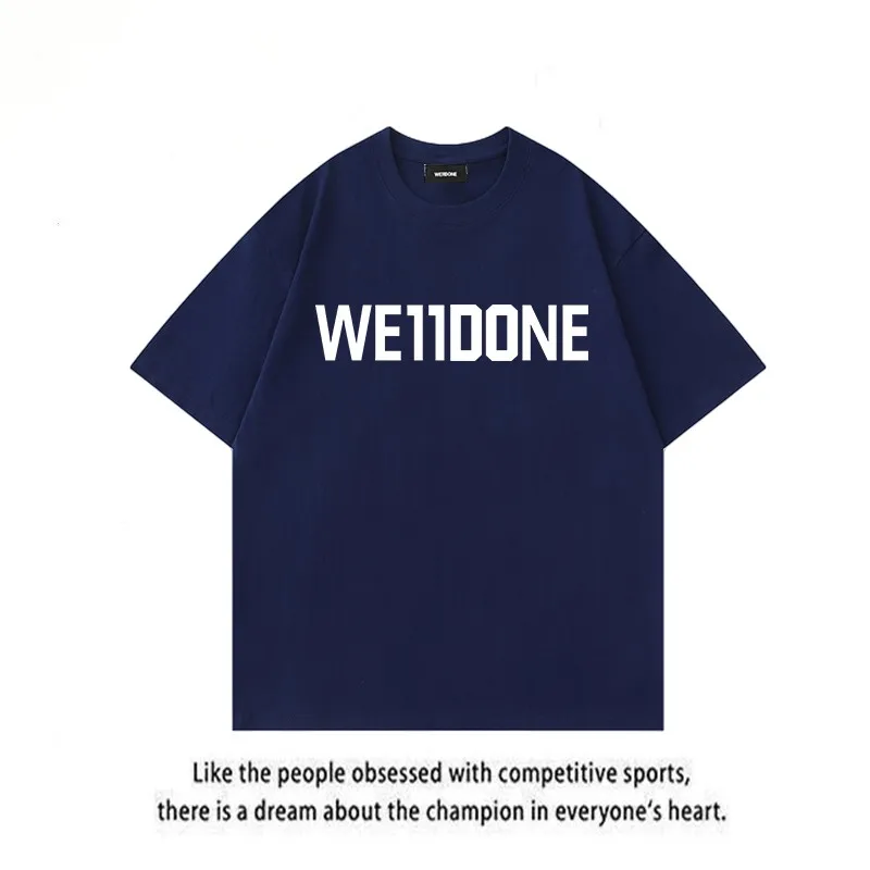 Proud Wedone Fashion Brand American Korean Sle Summer Cotton Loose Men and Women Couple look Short sleeve T-shirt