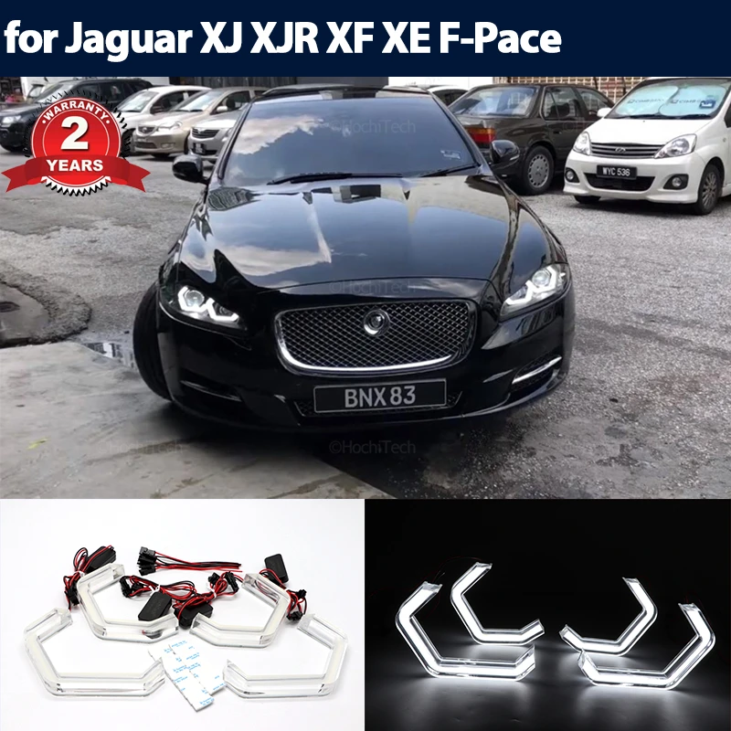 Ультраяркие светодиодсветодиодный глаза ангела в стиле M4 для Jaguar XJ XJR X351 XF X250 XE X760 F-Pace F Pace X761, автомобильные аксессуары