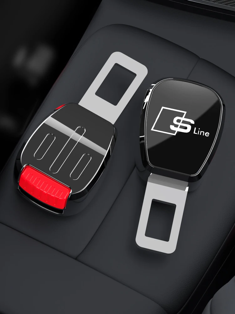 

Зажим для автомобильного ремня безопасности, удлинитель замка ремня безопасности, пряжка для Audi Sline A3 Q5 A1 TT Q3 A8 A4 A5 A6 Q6 S3 Q2 S1 Q4 Q7 A7 Q8