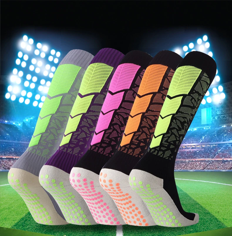 Adult Women Football Socks Towel Bottom Thickened Long Tube Knee Sports Socks Sport Socken Men's Dispensing Non Slip Socks