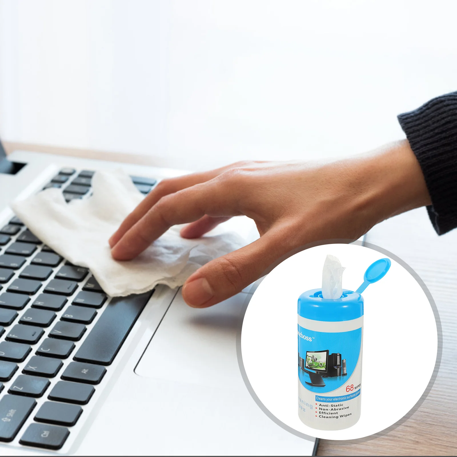 

1 Bottle/88PCS Electronics Wipe Screen Cleaning Wipe Wet Tissue for Laptop