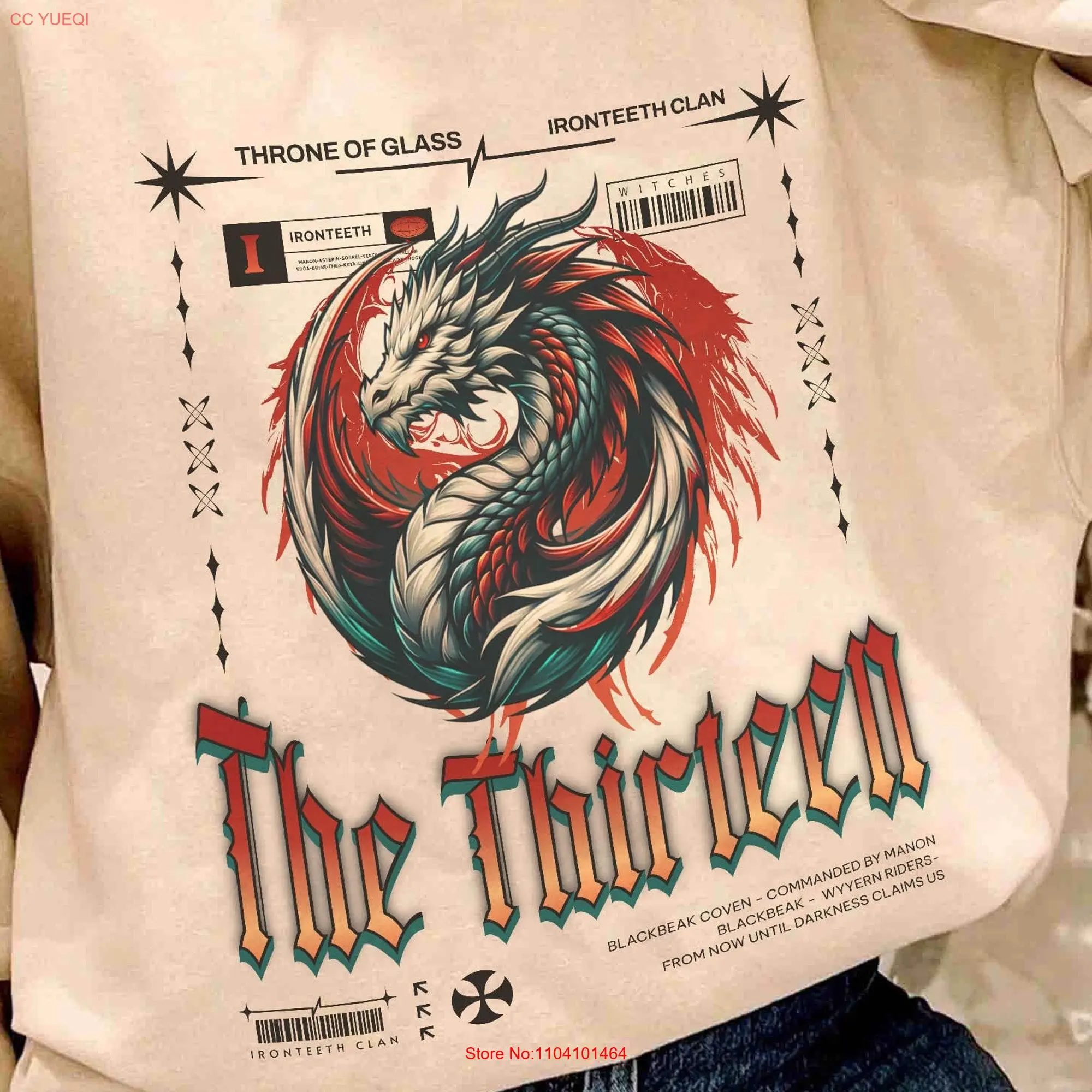 Тринадцать Пот футболка трон стекла Манон Blackbeak железные зубы ведьмы Дориан
