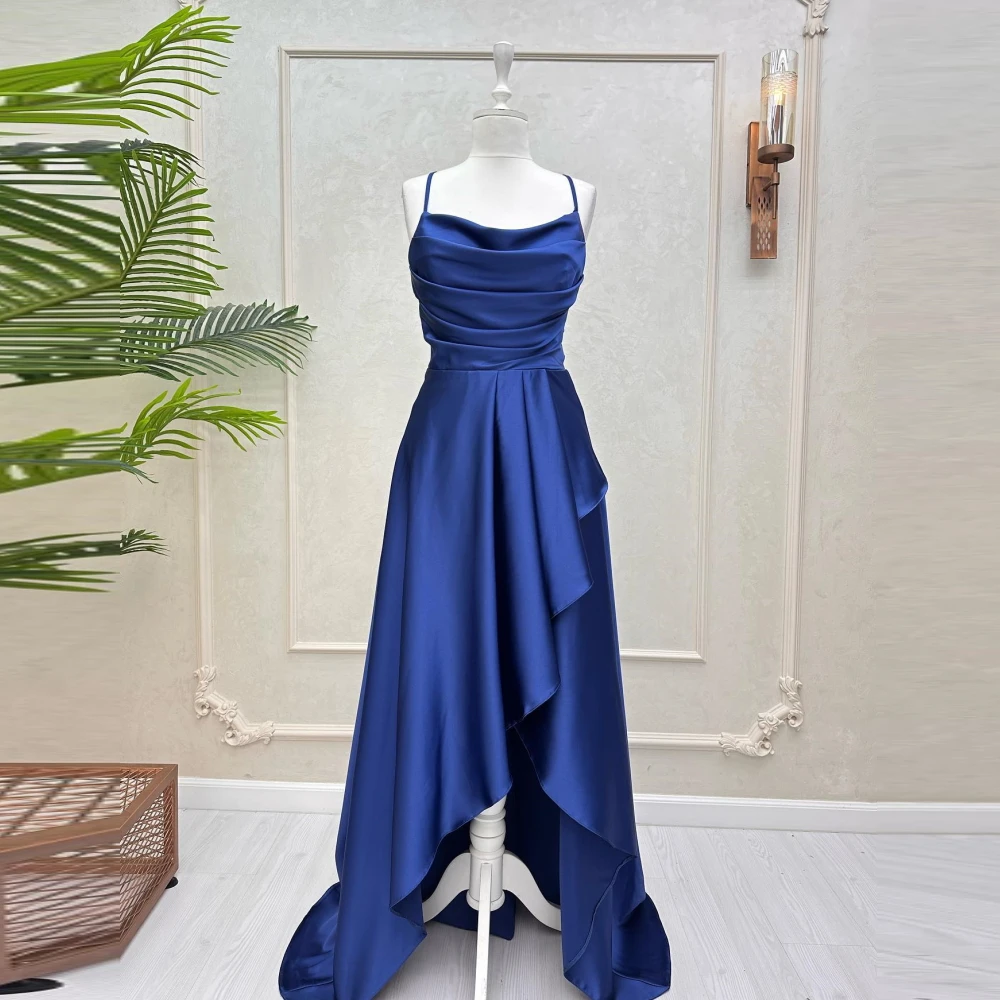 Платье женское вечернее на тонких бретельках без рукавов