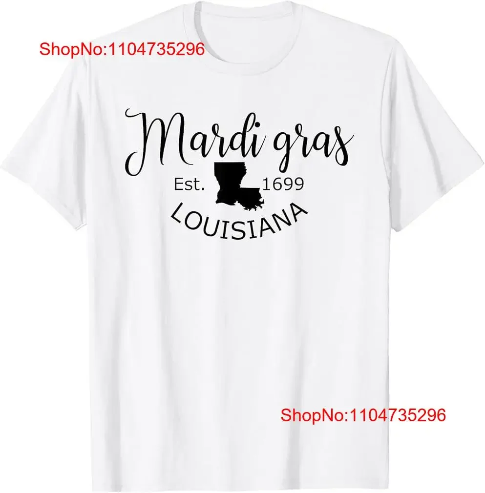 Фото Футболка Mardi Gras Louisiana с историей карнавала, винтажная стираная дышащая универсальная уличная одежда, растянутая мужская повседневная мягкая футболка унисекс №1