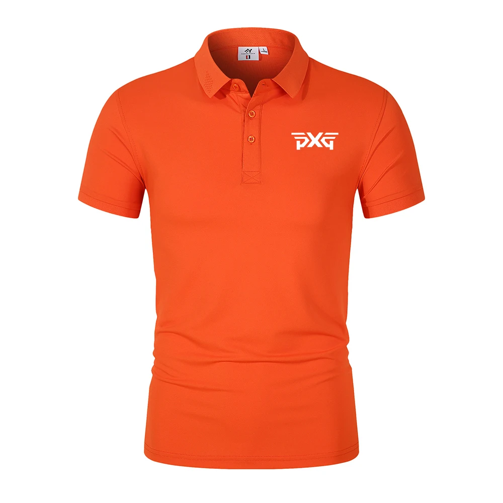 Golf Men's Spring Summer Golf Men's Short Sleeve T-shirt Sports Slim Fit Top Breathable Quick Drying polo shirt Shirt