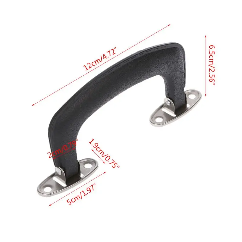 

P82C Portable Black Plastic Suitcase Luggage Case Handle Grip Replacement Parts