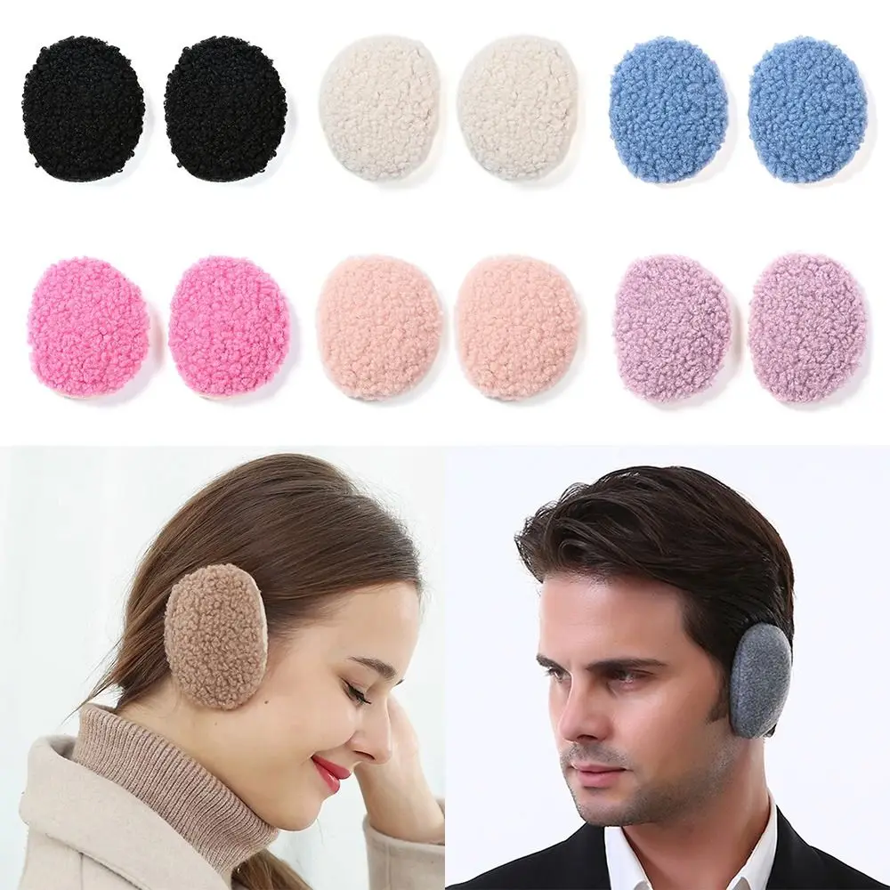

Soft Men Women Bandless Ears Cover Ears Protection Fleece Cold Weather Earmuffs Ear Muffs Ear Warmers