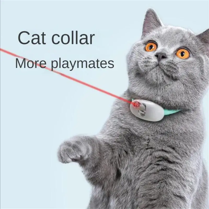 

Умный лазерный ошейник для кошек, 1 шт., электрическая USB-зарядка для котят, портативные автоматические игрушки, интерактивные тренировочные Домашние животные