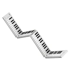 88 клавиш складное пианино цифровое пианино портативное электронное пианино клавиатура с поддержкой педали MIDI-клавиатура