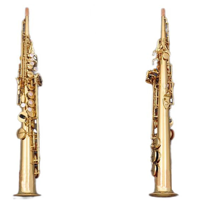 

Japan Brand S-901 Straight Soprano Saxophone B flat Musical Instruments Playing Professional Top Free shipping