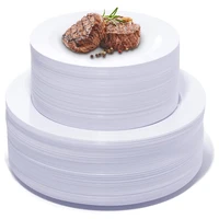 white round plastic plates disposable dinner plates cake plates premium hard party plates appetizer plates for weddingparty