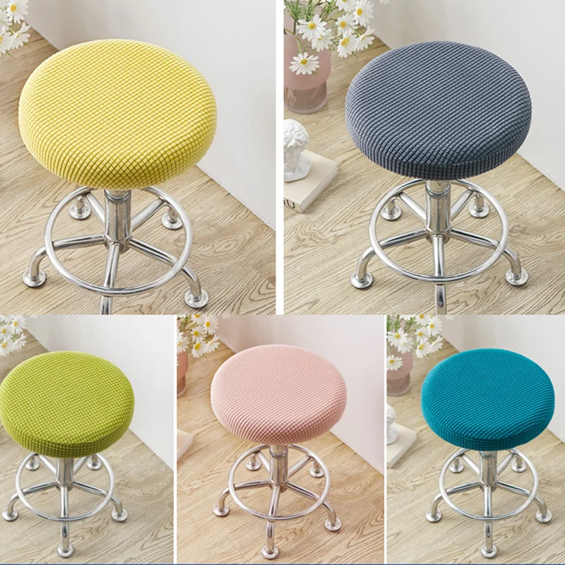 Чехол на стул круглая эластичная моющаяся Обложка для барного стула офиса