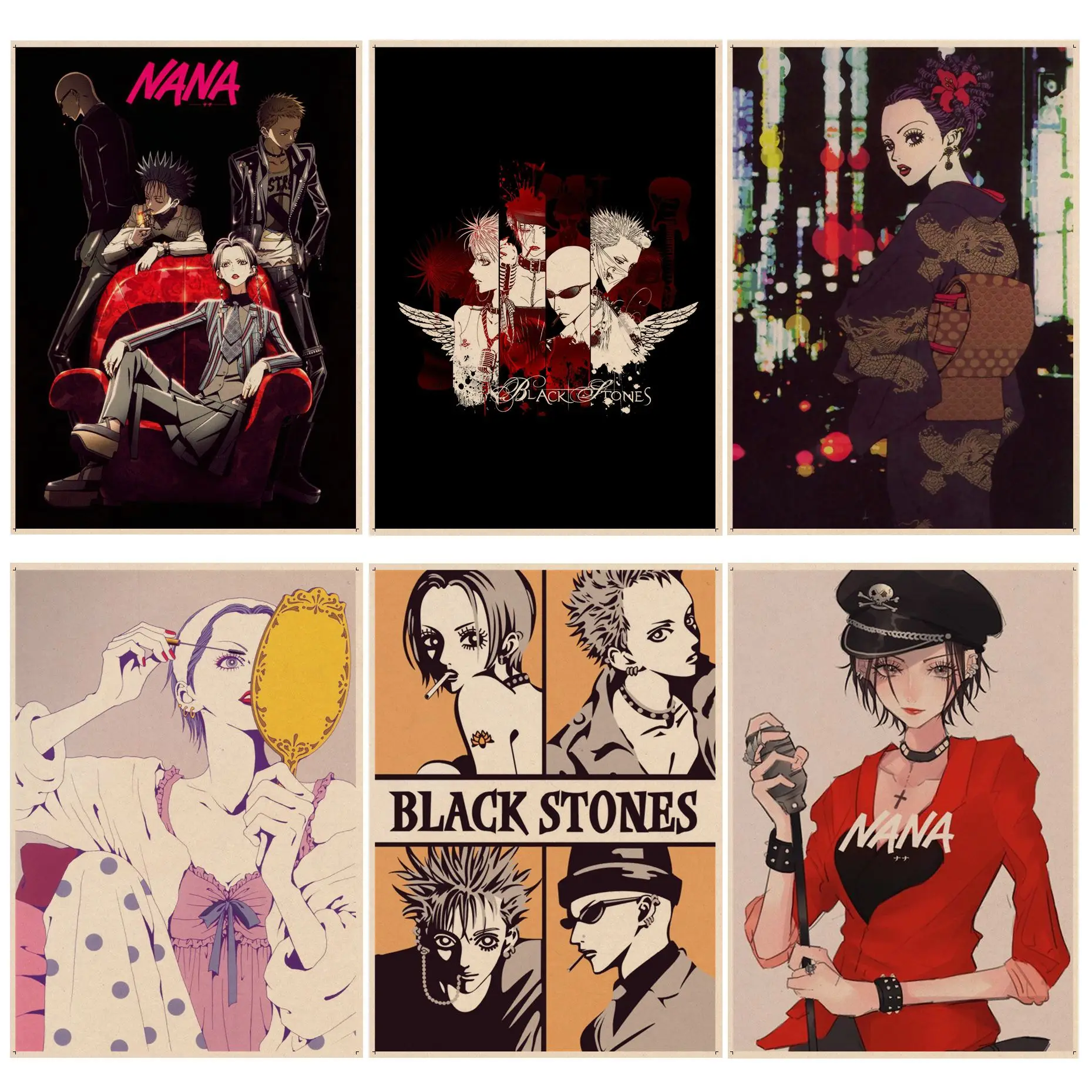 

Japanese Classic Anime NANA Art Classic Anime Poster Kraft Paper Prints And Posters Posters Wall Stickers