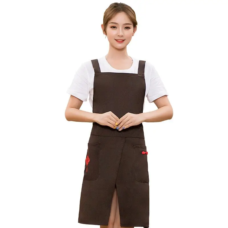 

Advertising Supermarket Nail Manicure Hamburger Restaurant Fashion Waterproof Oil proof Work Clothes Apron Barbecue Bake Apron