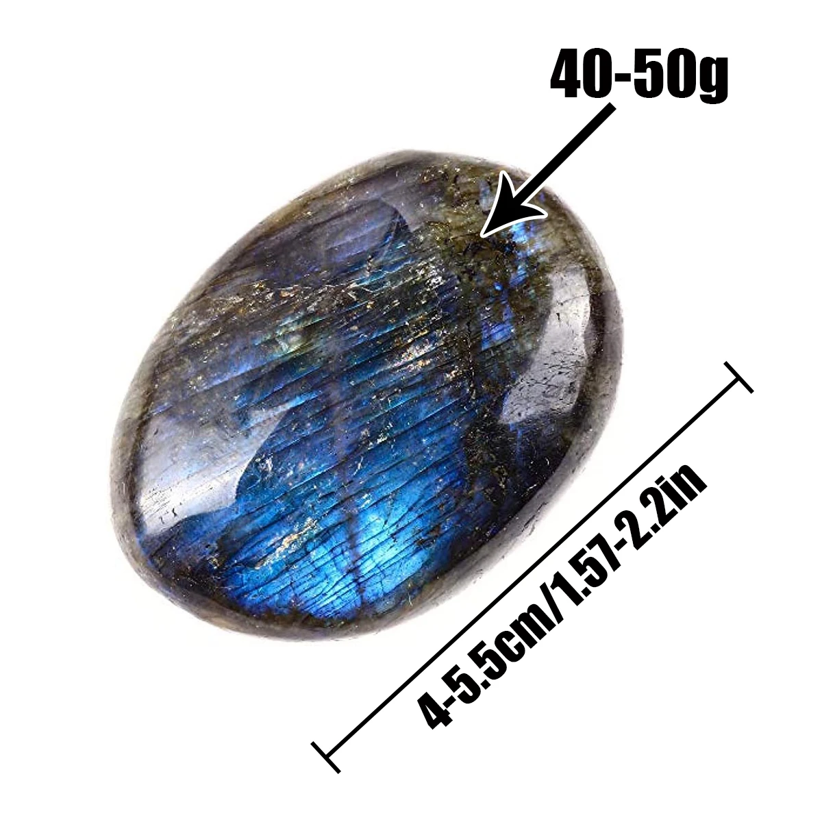 

Лабрадорит крупные камни сердца 2-3см