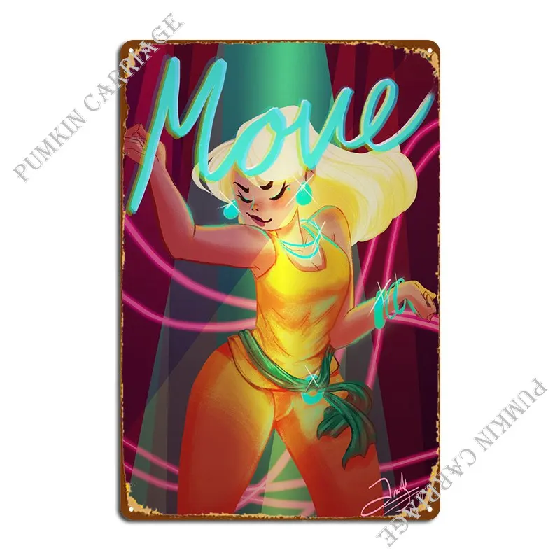 

Металлический плакат Move, плакат для бара, гаража, персонализированный плакат для бара, жестяной плакат