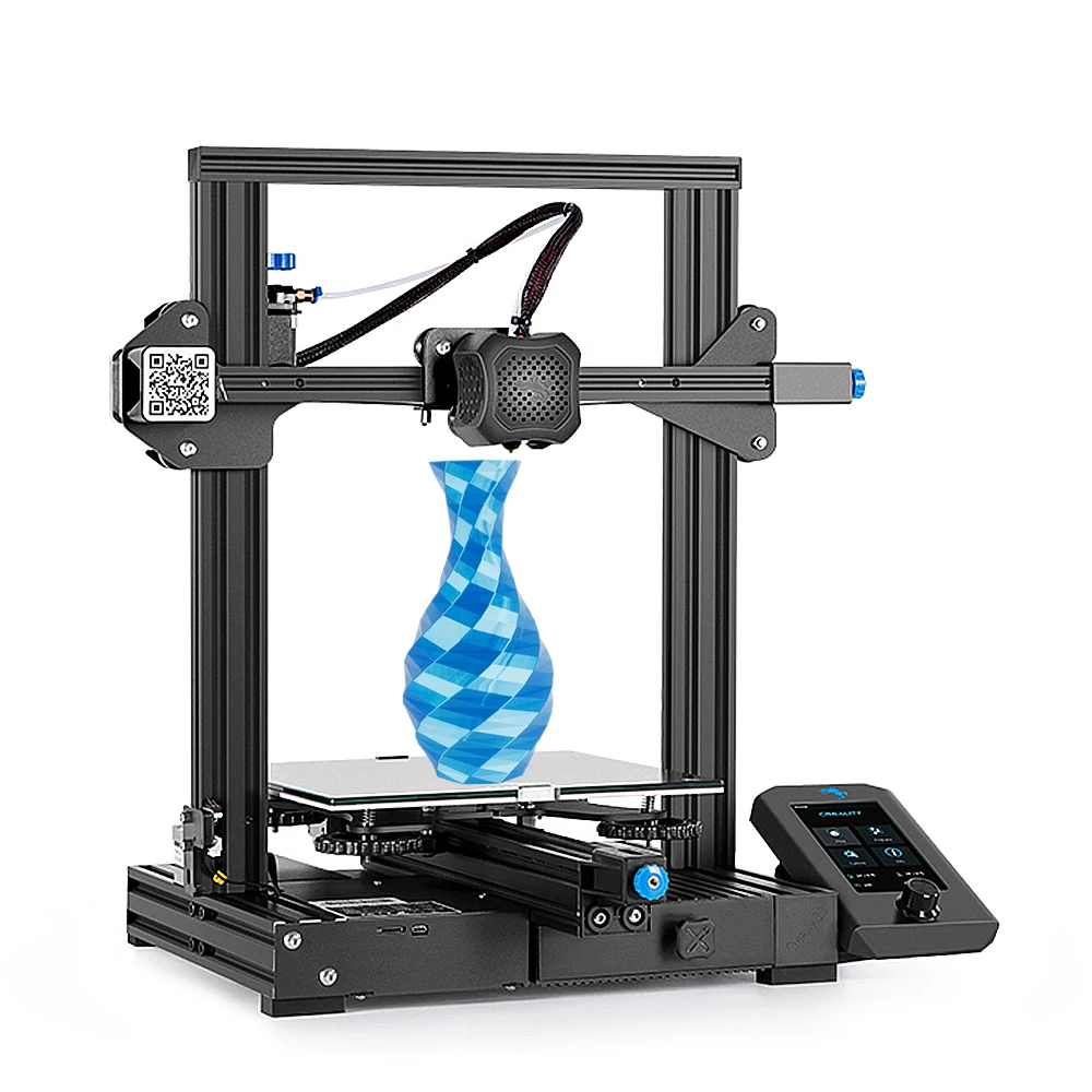 

Creality Ender-3 V2 3d printer with glassbed, silent printing , color screen belt tensioner , 220*220*250mm CNC impresora 3d