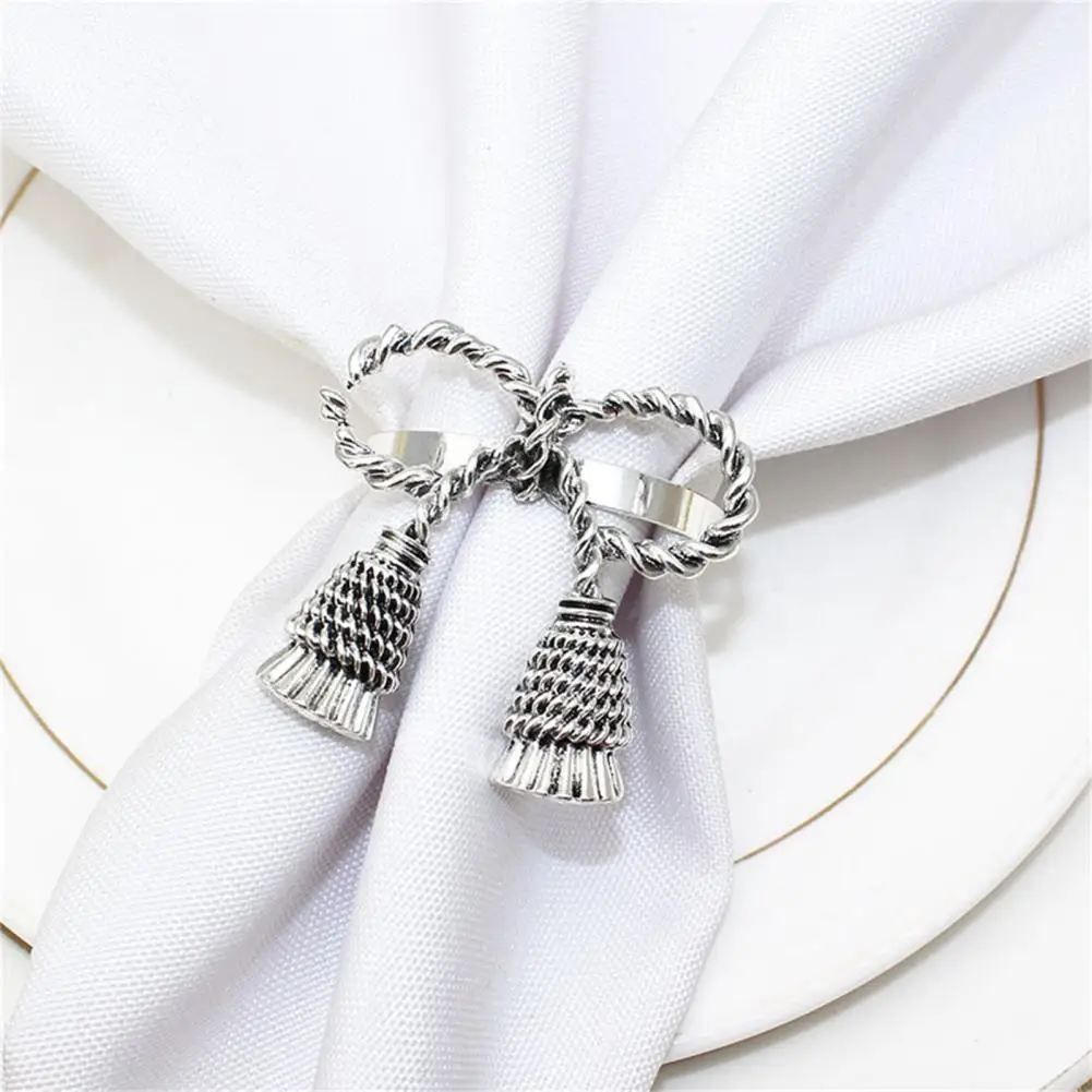 

6 шт. хорошие застежки для салфеток Изысканная форма легкий бант кольца для салфеток Кольца для салфеток декоративные принадлежности для об...