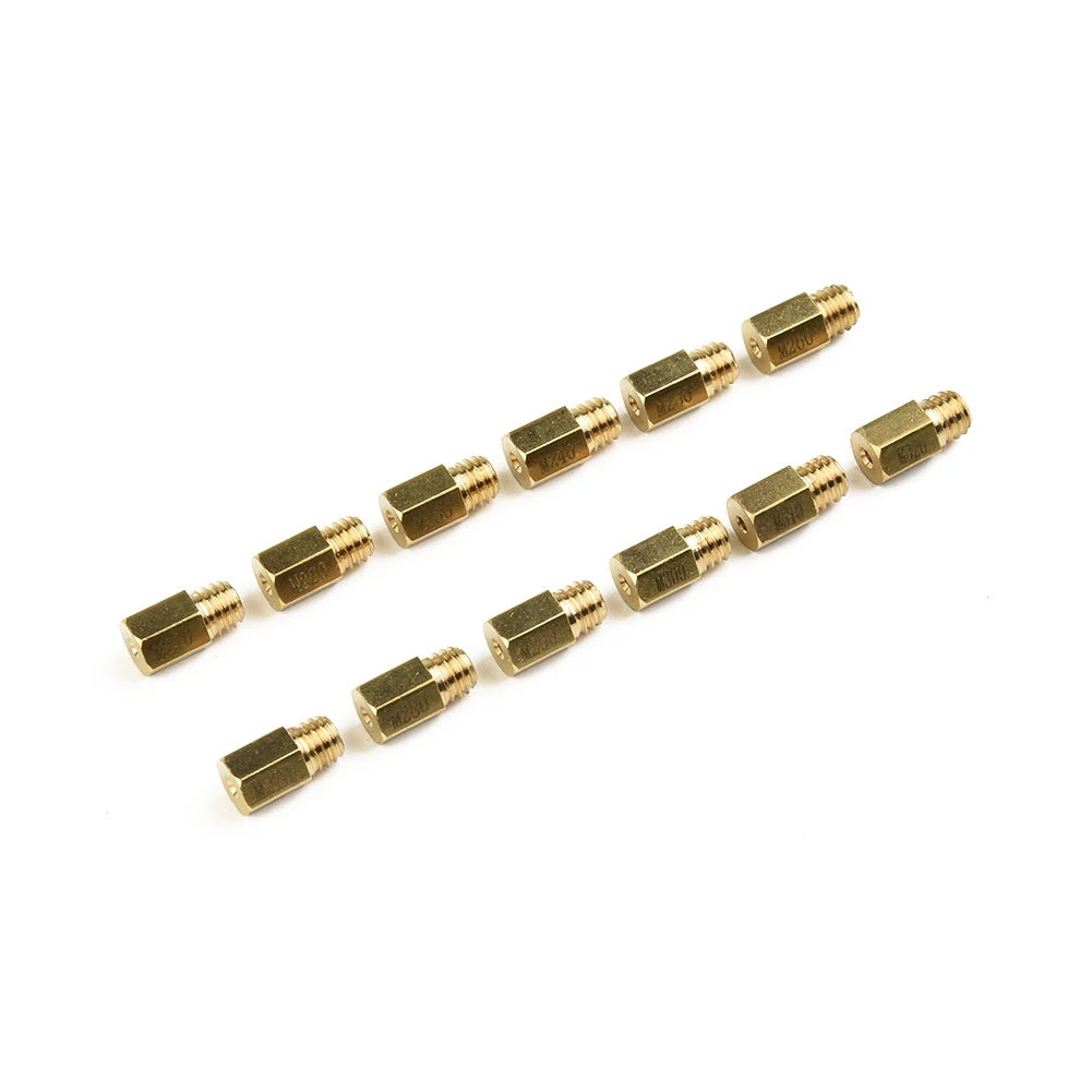 

Pack Of 12pcs Carburetor Main Jet 5mm Thread For Mikuni VM TM TMX Carburetor Motoforce Carburetor Injector Nozzle